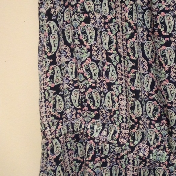 Talbots Paisley Sleeveless Flowing Dress - Size 12P - Picture 3 of 8